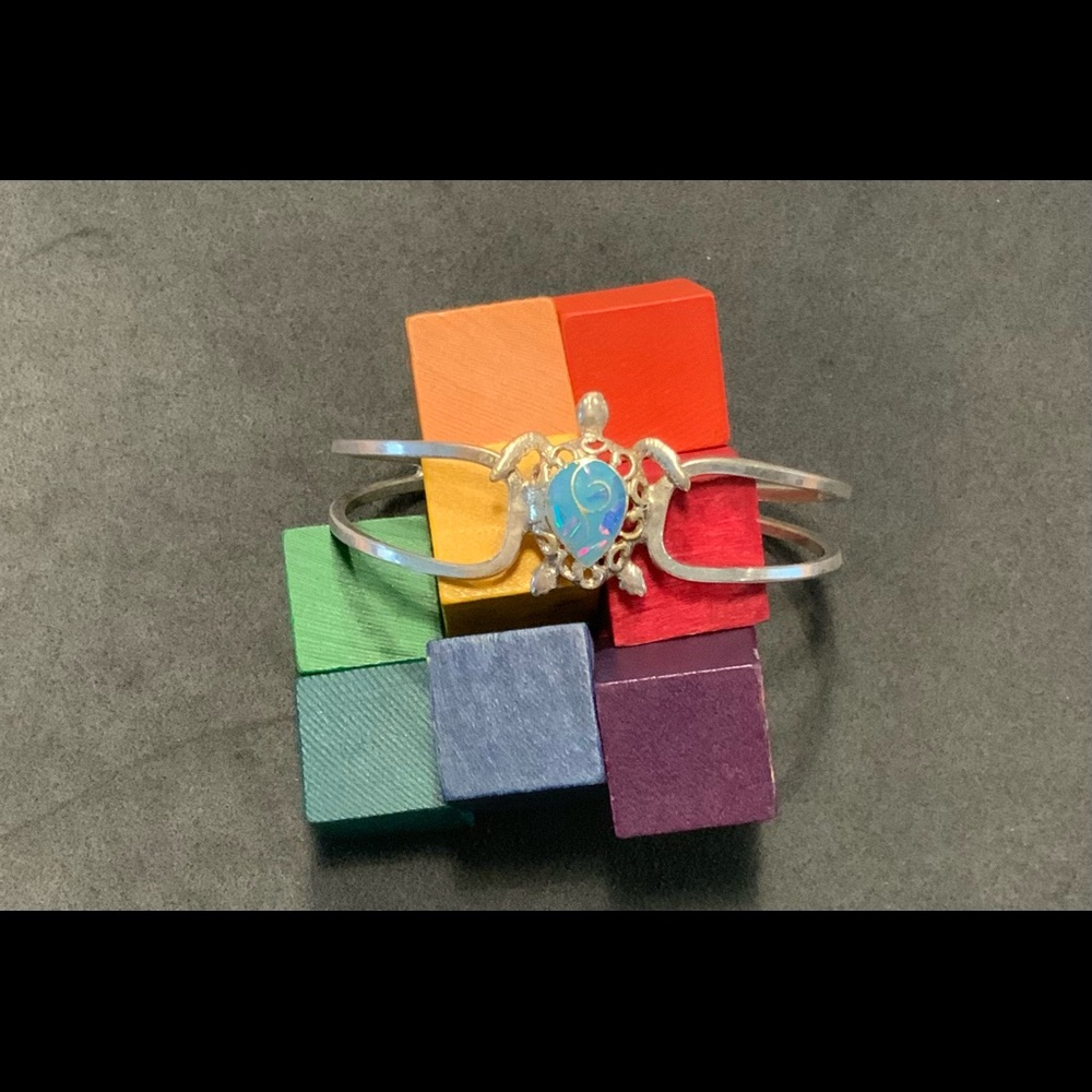 Sterling Turtle Cuff